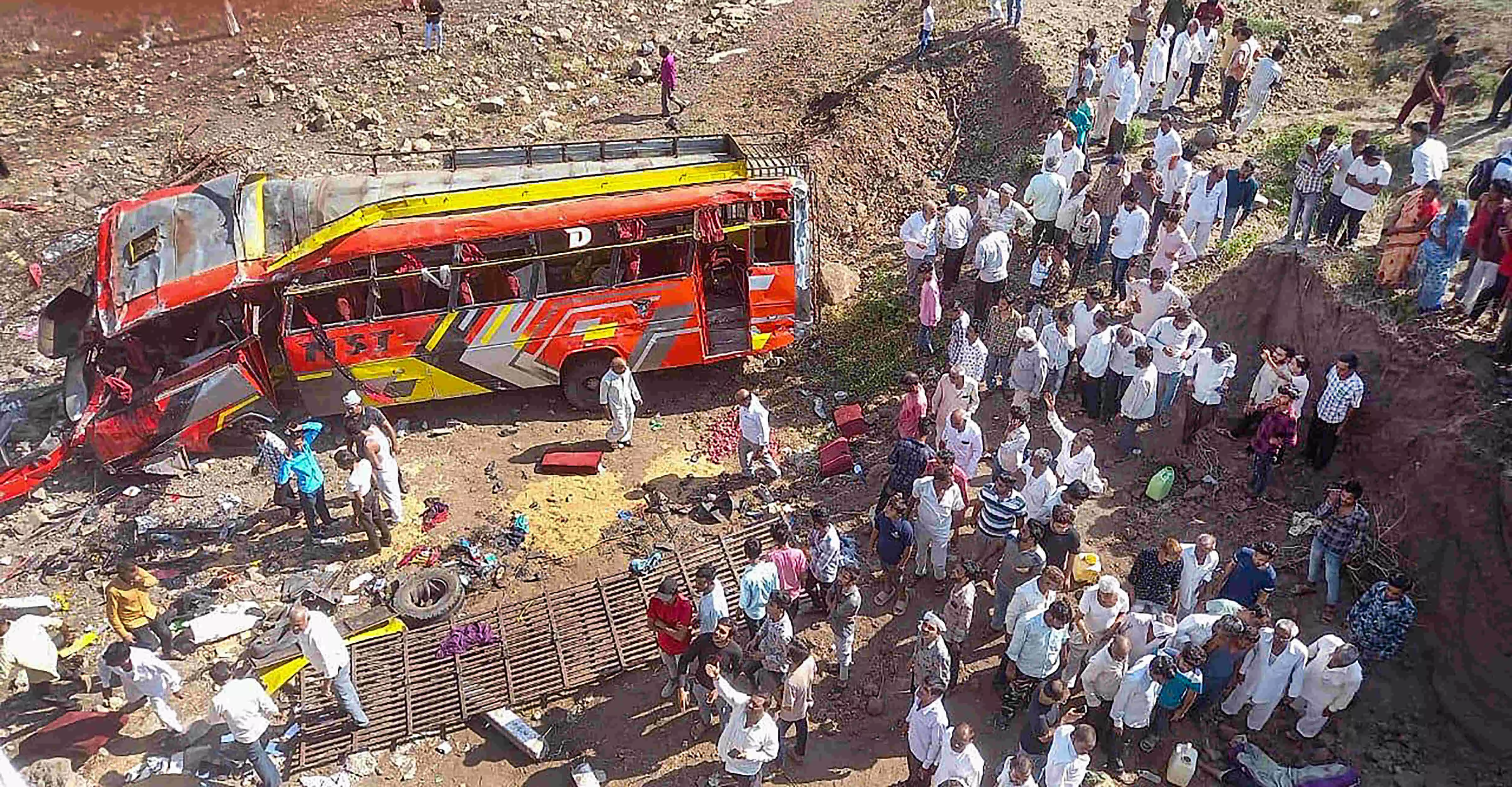 24 dead, including 3 children, after bus falls from bridge in MP’s Khargone