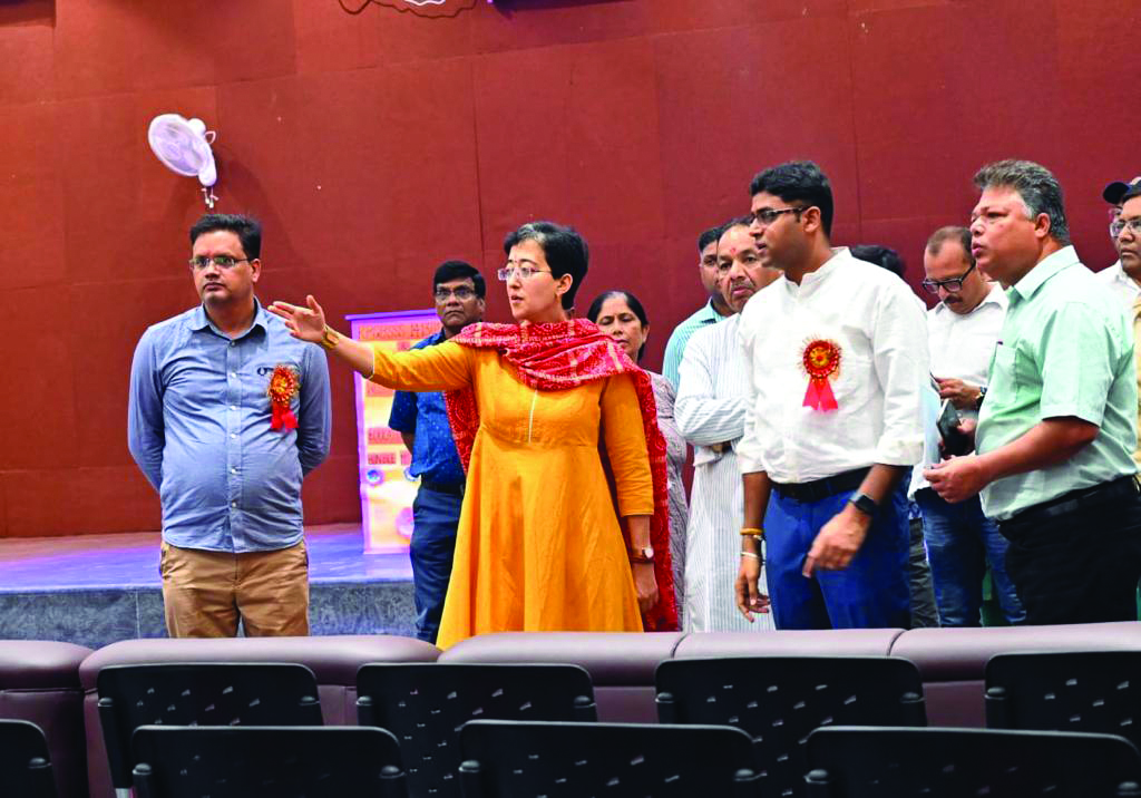 Edu Minister inspects under-construction govt schools in Delhi Edu Minister inspects under-construction govt schools in Delhi