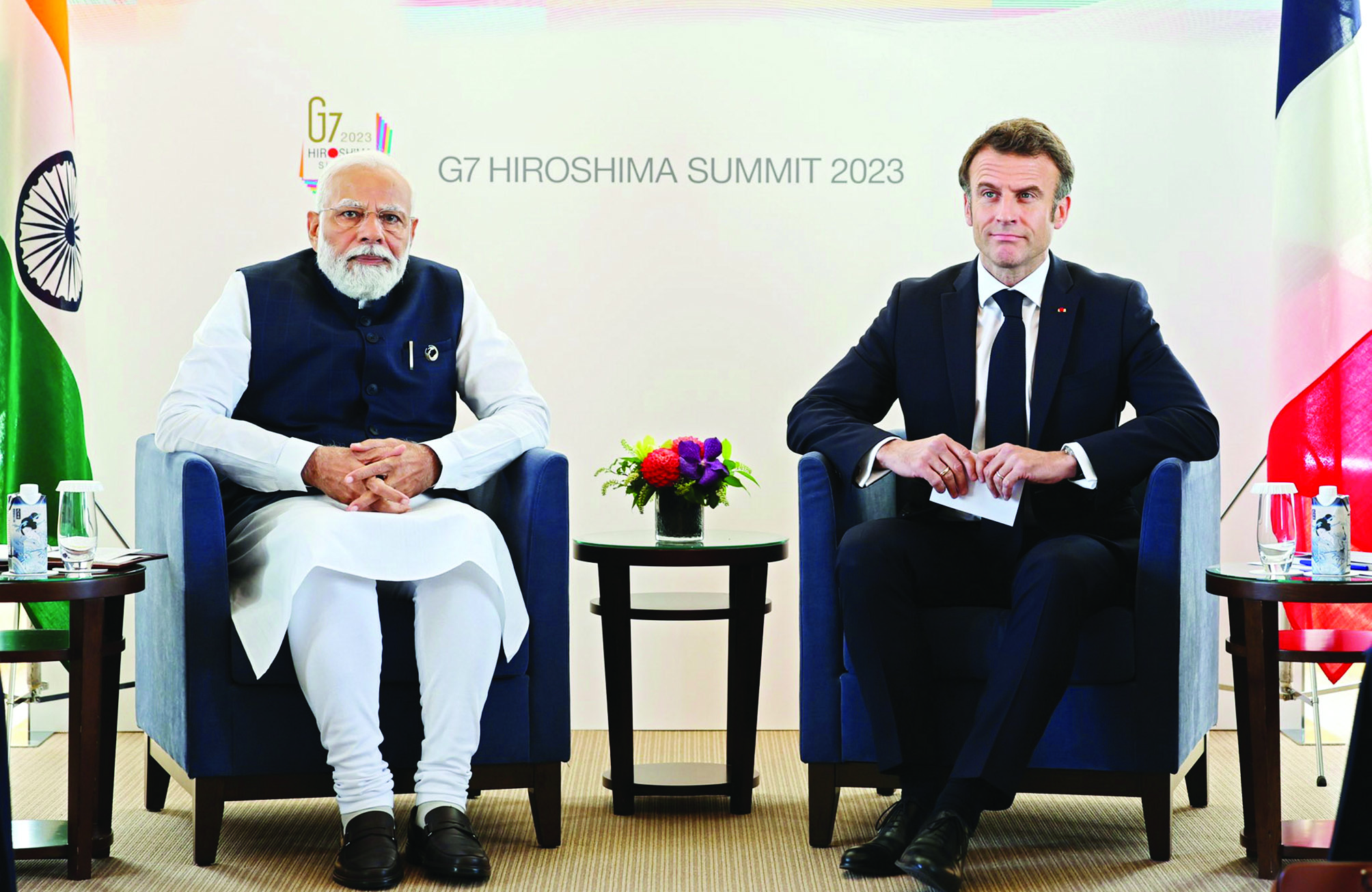 Modi and French President Macron discuss entire gamut of bilateral ties