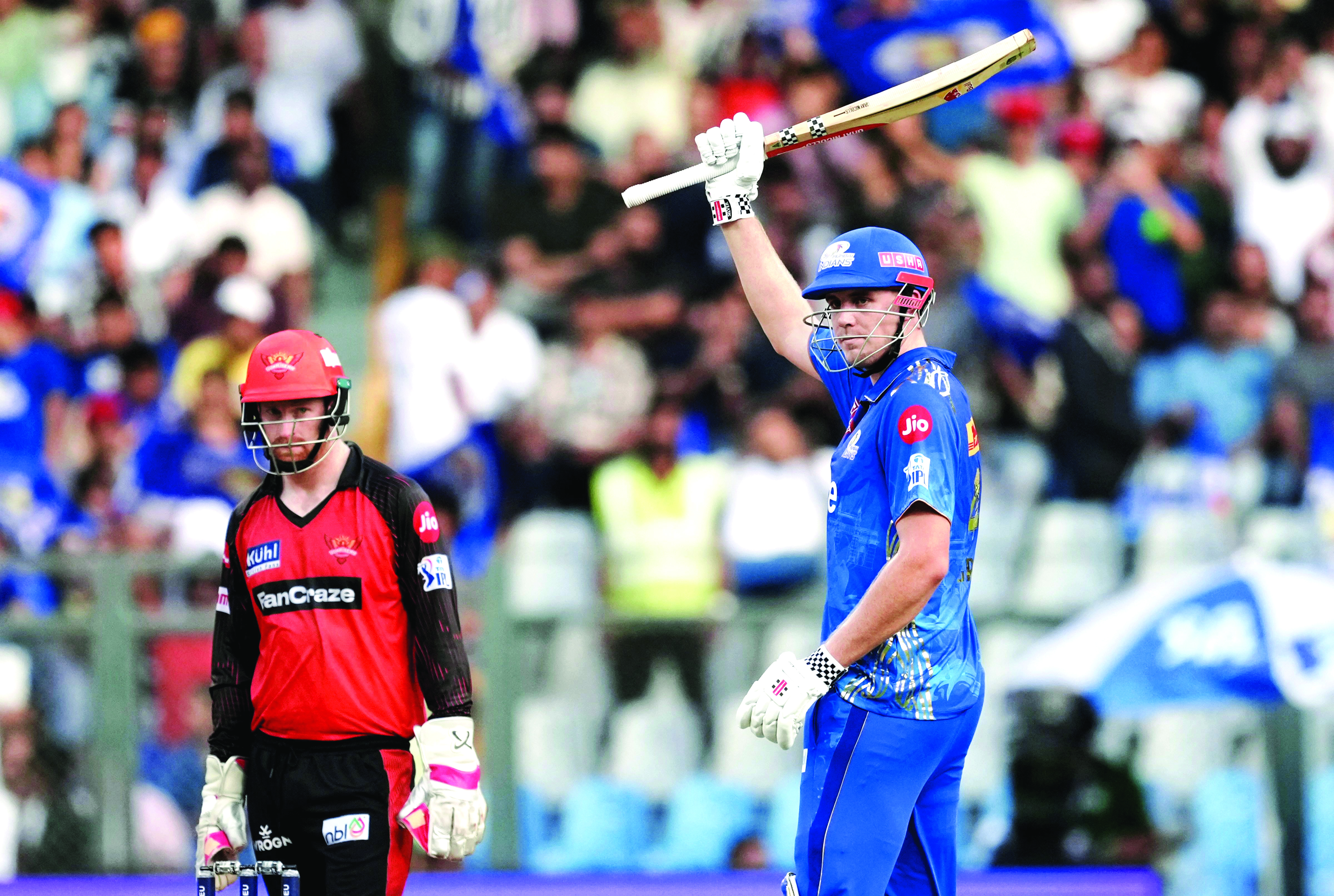 IPL: Green, Rohit fire as MI thrash Sunrisers Hyderabad by 8 wickets