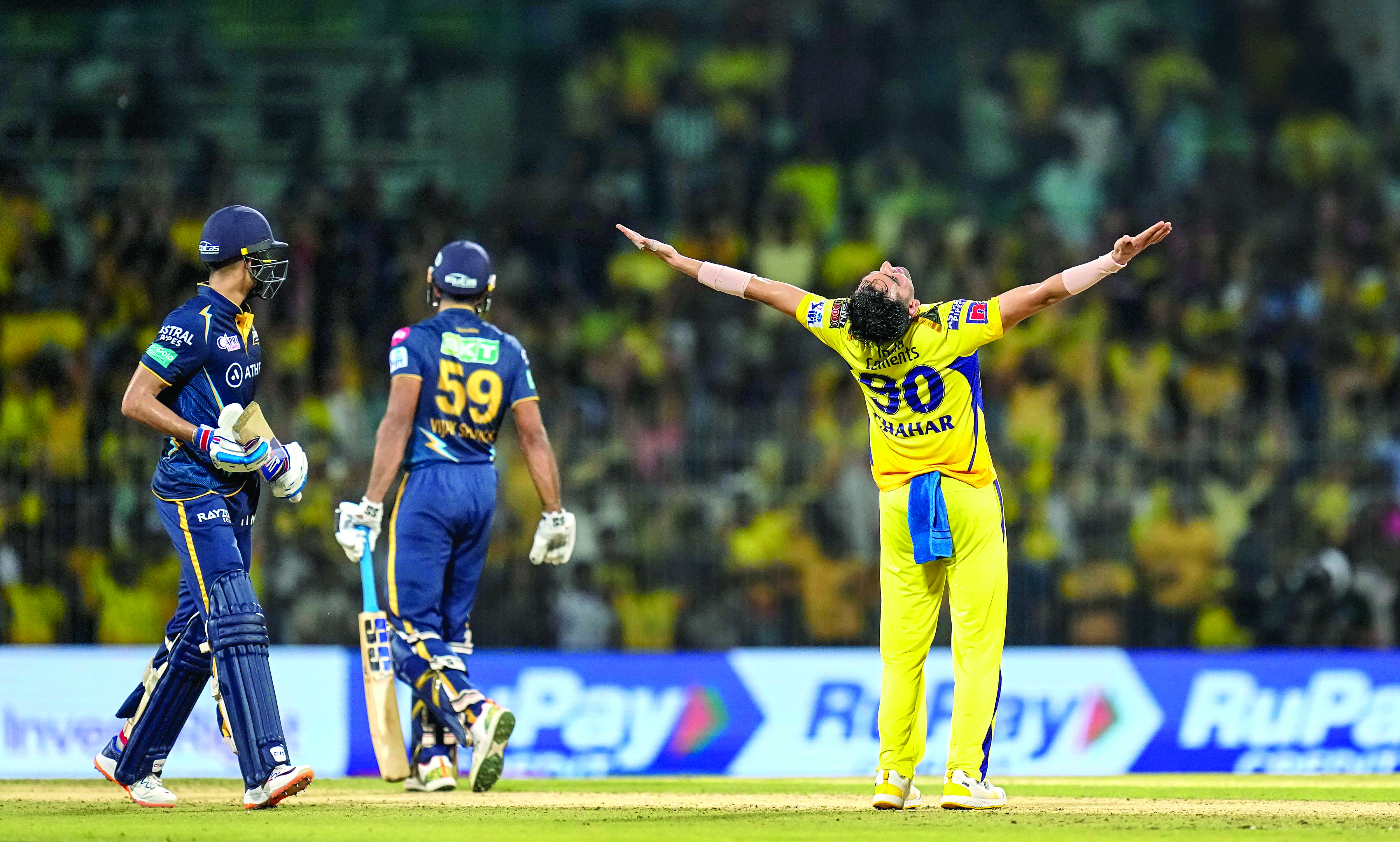 CSK enter 10th IPL final with 15-run win over Gujarat Titans CSK enter 10th IPL final with 15-run win over Gujarat Titans