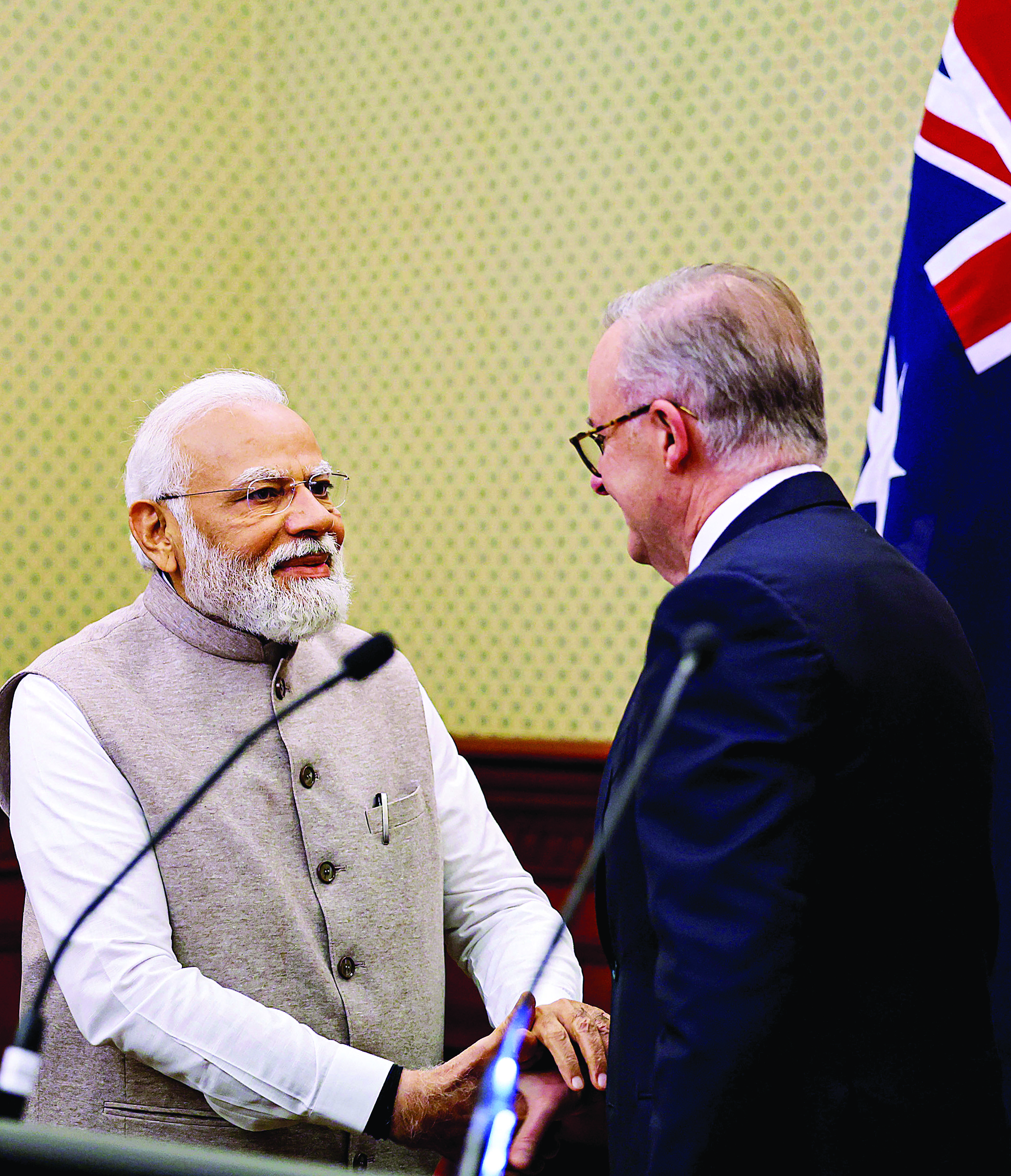 PM Modi raises issue of attacks on temples with Australian PM PM Modi raises issue of attacks on temples with Australian PM