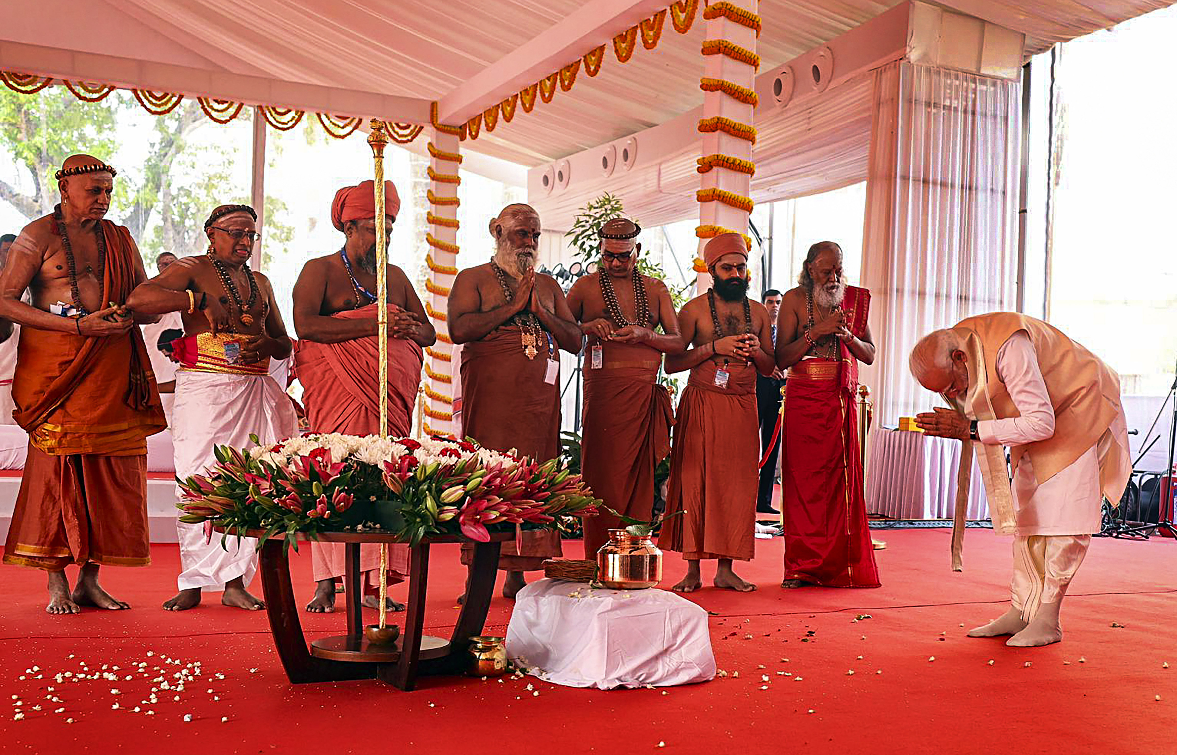 Prime Minister Narendra Modi inaugurates new Parliament building Prime Minister Narendra Modi inaugurates new Parliament building