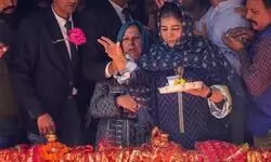 Kashmiri Pandits celebrate annual Kheer Bhawani mela; PDP chief Mehbooba joins in