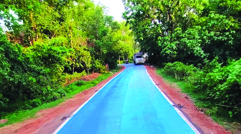 From waste to wealth: Road built by mixing plastic pieces with bitumen