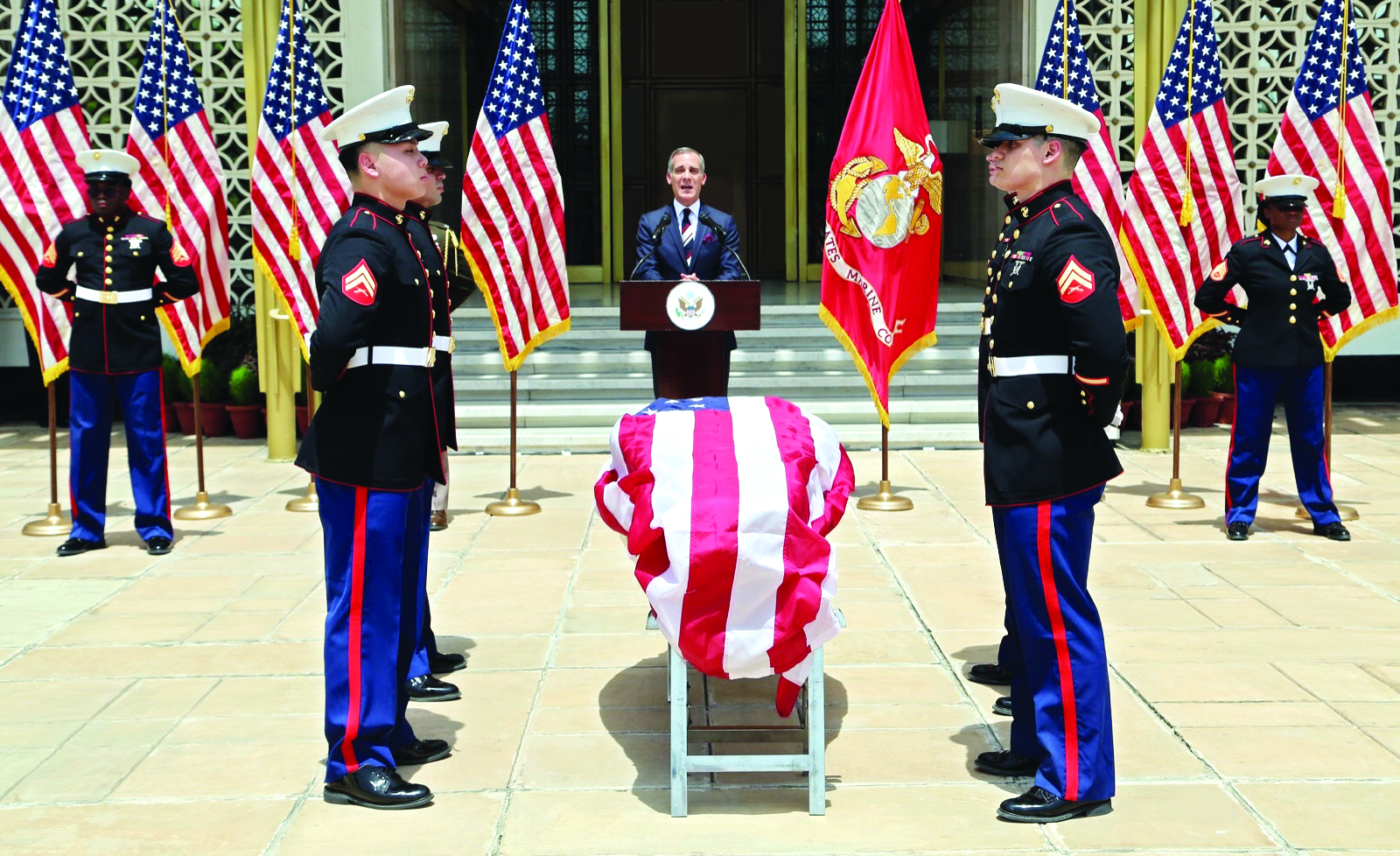 Remains of American officer who died in Darj head home for re-burial Remains of American officer who died in Darj head home for re-burial