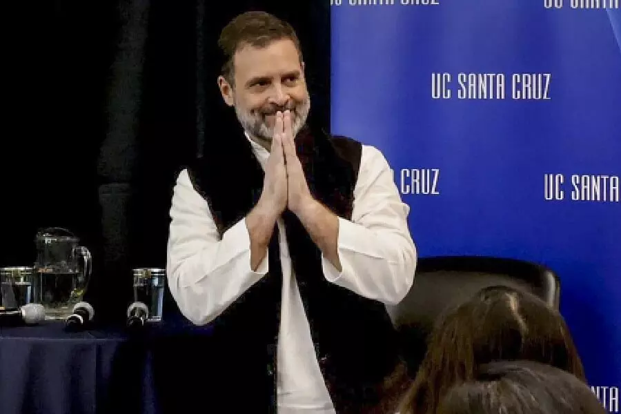 Khalistani supporters heckle Rahul Gandhi at an event in US