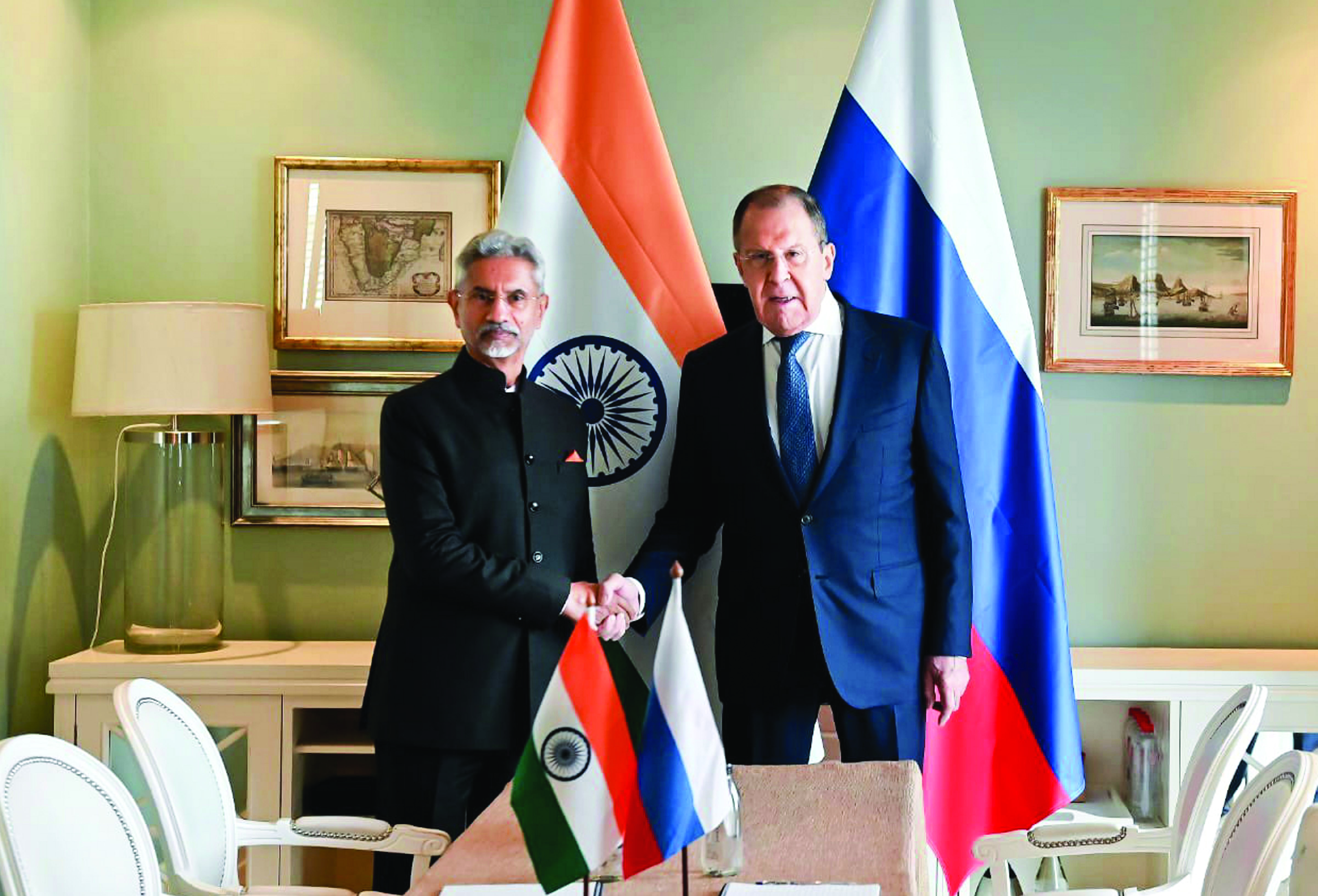 Jaishankar holds talks with counterparts from Russia, South Africa & Saudi Arabia Jaishankar holds talks with counterparts from Russia, South Africa & Saudi Arabia