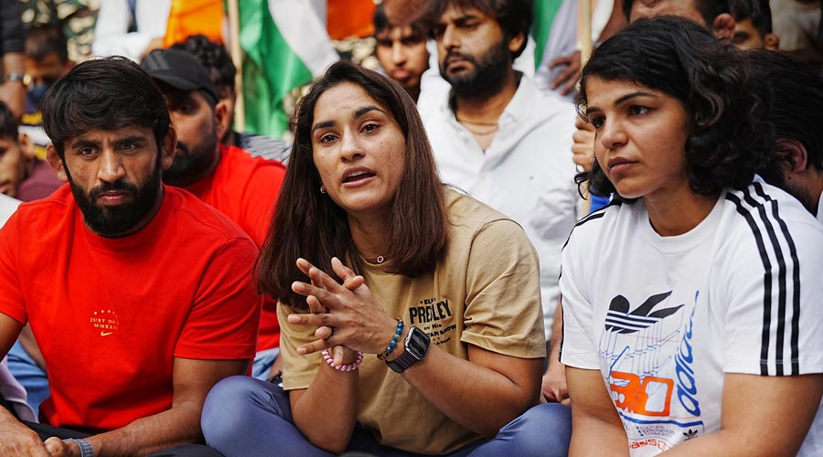 Sakshi Malik rubbishes reports of withdrawing from wrestlers protest Sakshi Malik rubbishes reports of withdrawing from wrestlers protest
