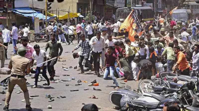 Maharashtras Kolhapur witnessed stone pelting over use of Tipu Sultan’s image with offensive audio as social media status