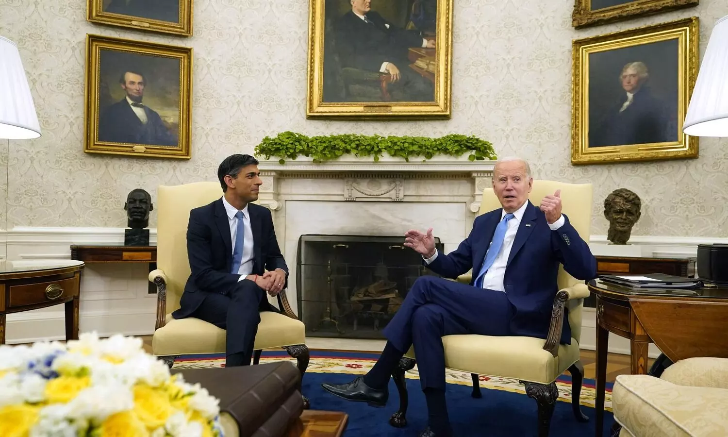 Biden, Sunak focus on Ukraine and economic security at White House