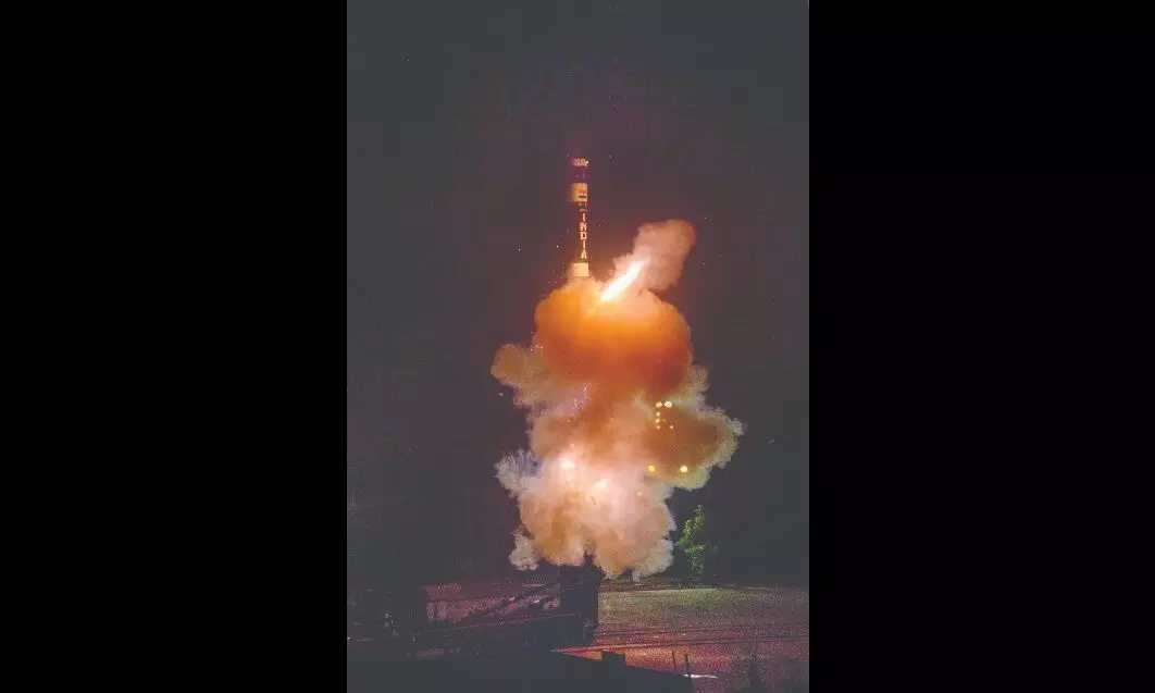 New-gen ballistic missile ‘Agni Prime’ flight-tested New-gen ballistic missile ‘Agni Prime’ flight-tested