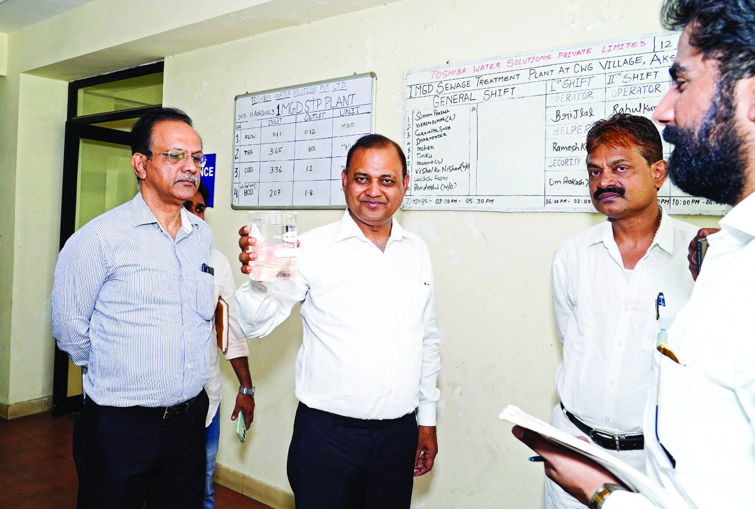 DJB V-C inspects Akshardham WTP, WWTP DJB V-C inspects Akshardham WTP, WWTP
