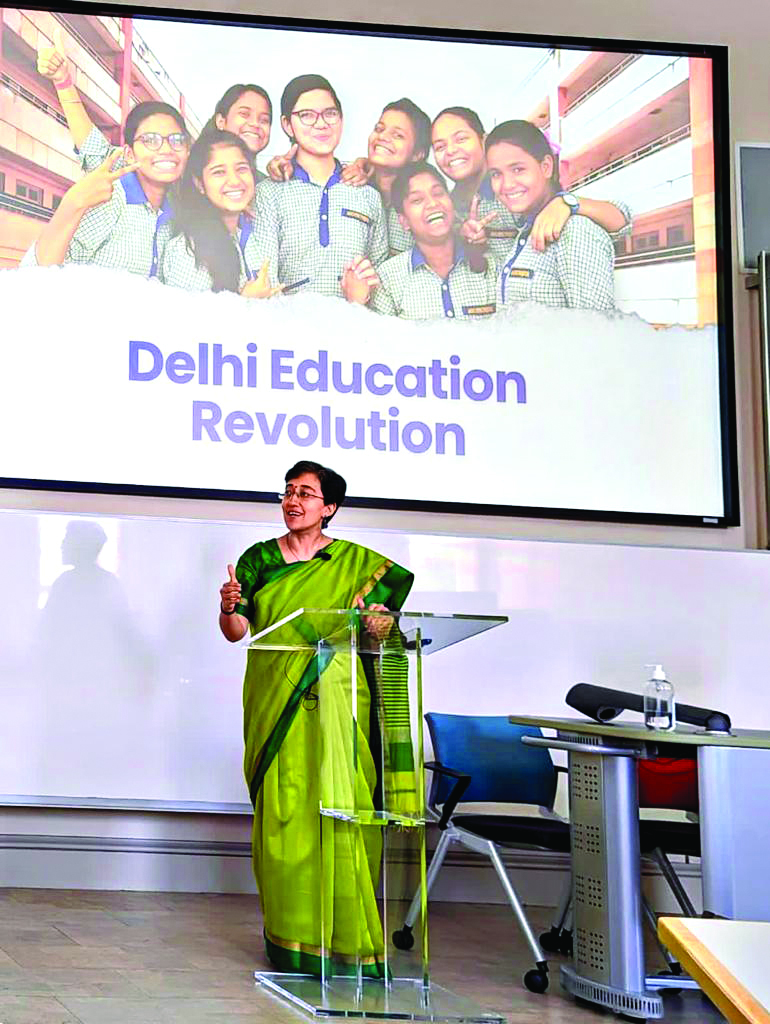 Minister Atishi presents Delhi education model to faculty of education at Cambridge University