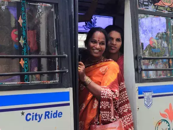 Karnataka women find Shakti to travel around the state in buses