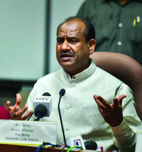Om Birla completes   four years in office