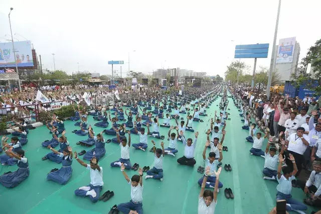 Yoga Day event in Surat creates Guinness World Record