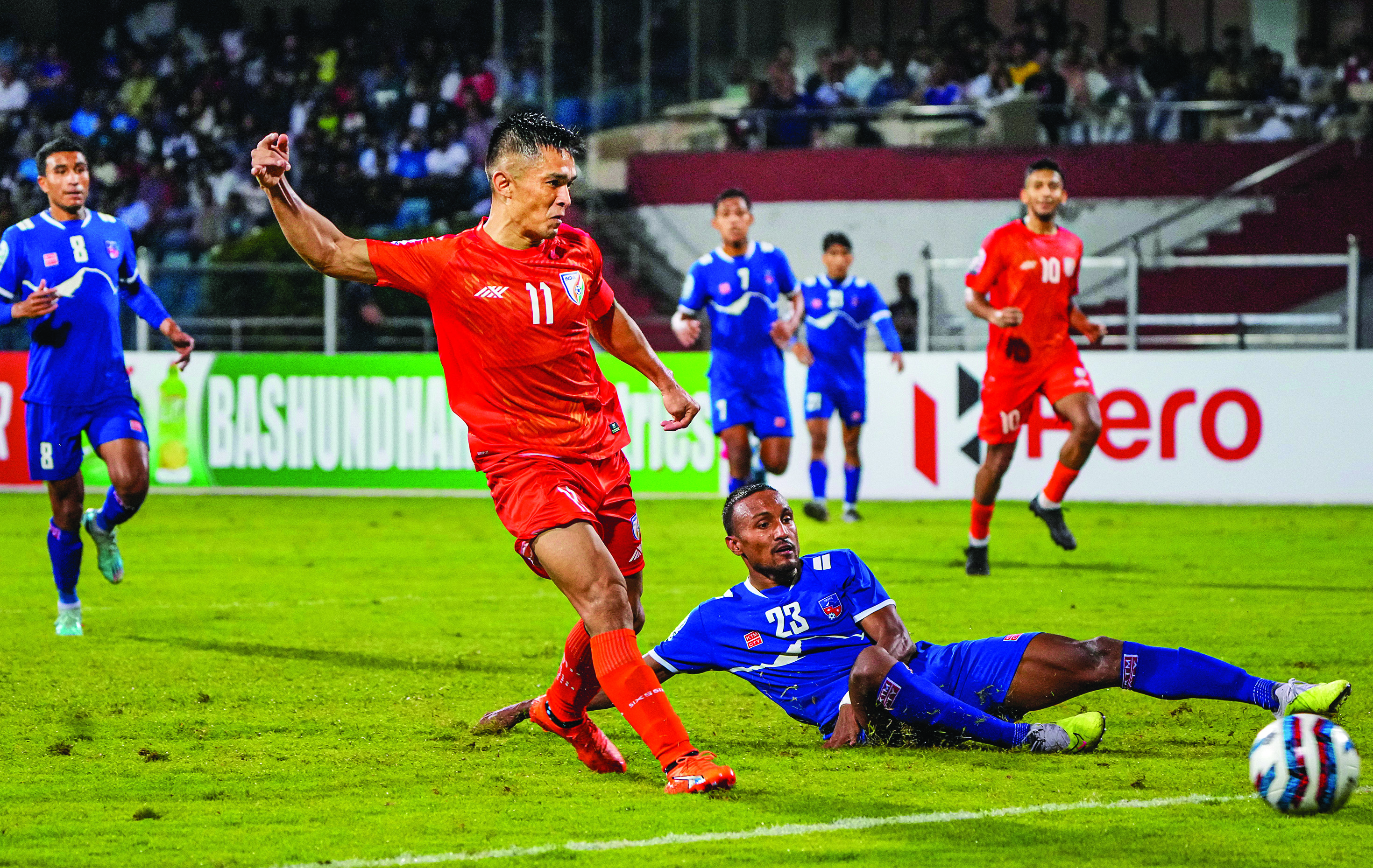 India beat Nepal 2-0 to enter SAFF C’ships semi-finals India beat Nepal 2-0 to enter SAFF C’ships semi-finals
