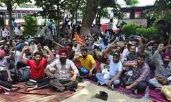 Contractual employees of Punjab Roadways, PRTC go on strike Contractual employees of Punjab Roadways, PRTC go on strike
