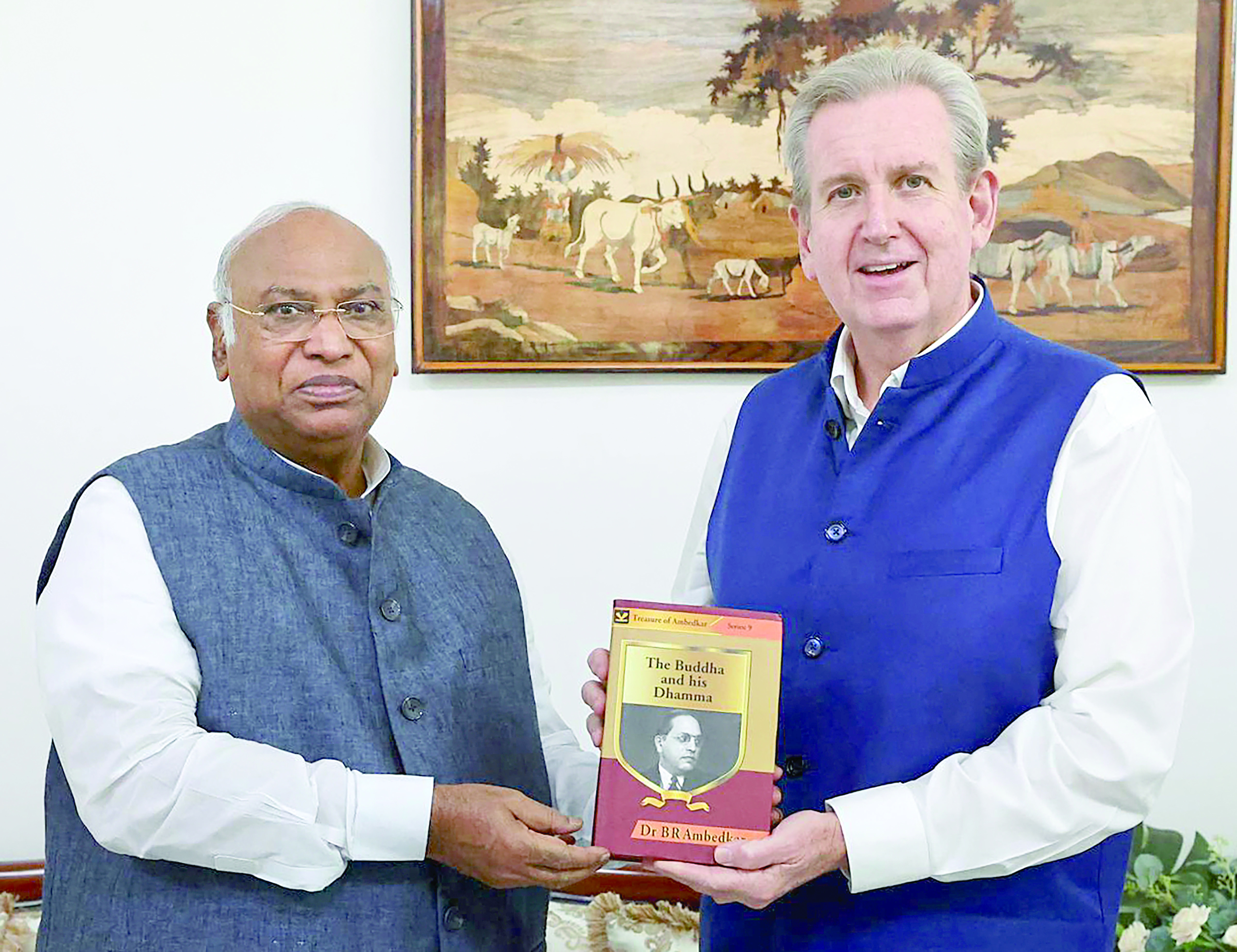 Cong chief Kharge meets German Ambassador,   Australian High Commissioner at his residence