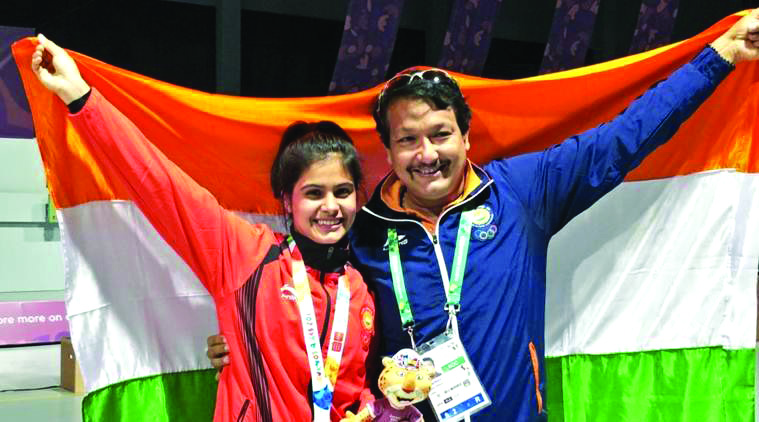 Bhaker tango with coach Rana again