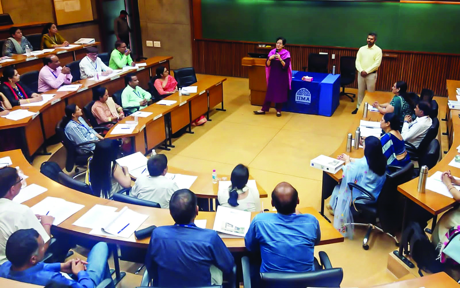 Education minister Atishi meets MCD school principals at IIM Ahmedabad Education minister Atishi meets MCD school principals at IIM Ahmedabad