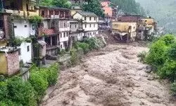 Bridge washed away due to flood in Uttarakhands Jummagad river, contact lost several border villages Bridge washed away due to flood in Uttarakhands Jummagad river, contact lost several border villages