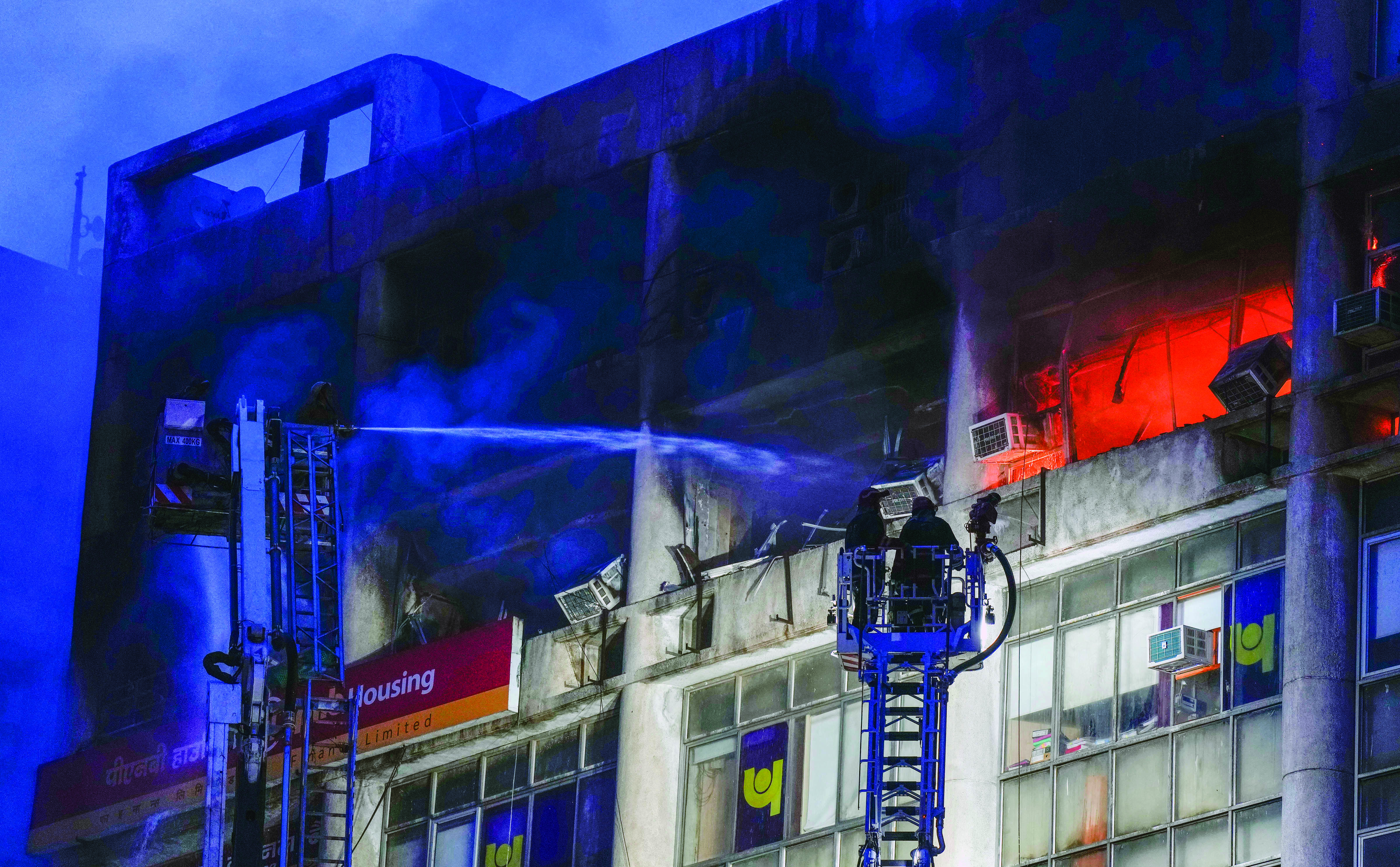 Fire at DCM building on Barakhamba Road Fire at DCM building on Barakhamba Road