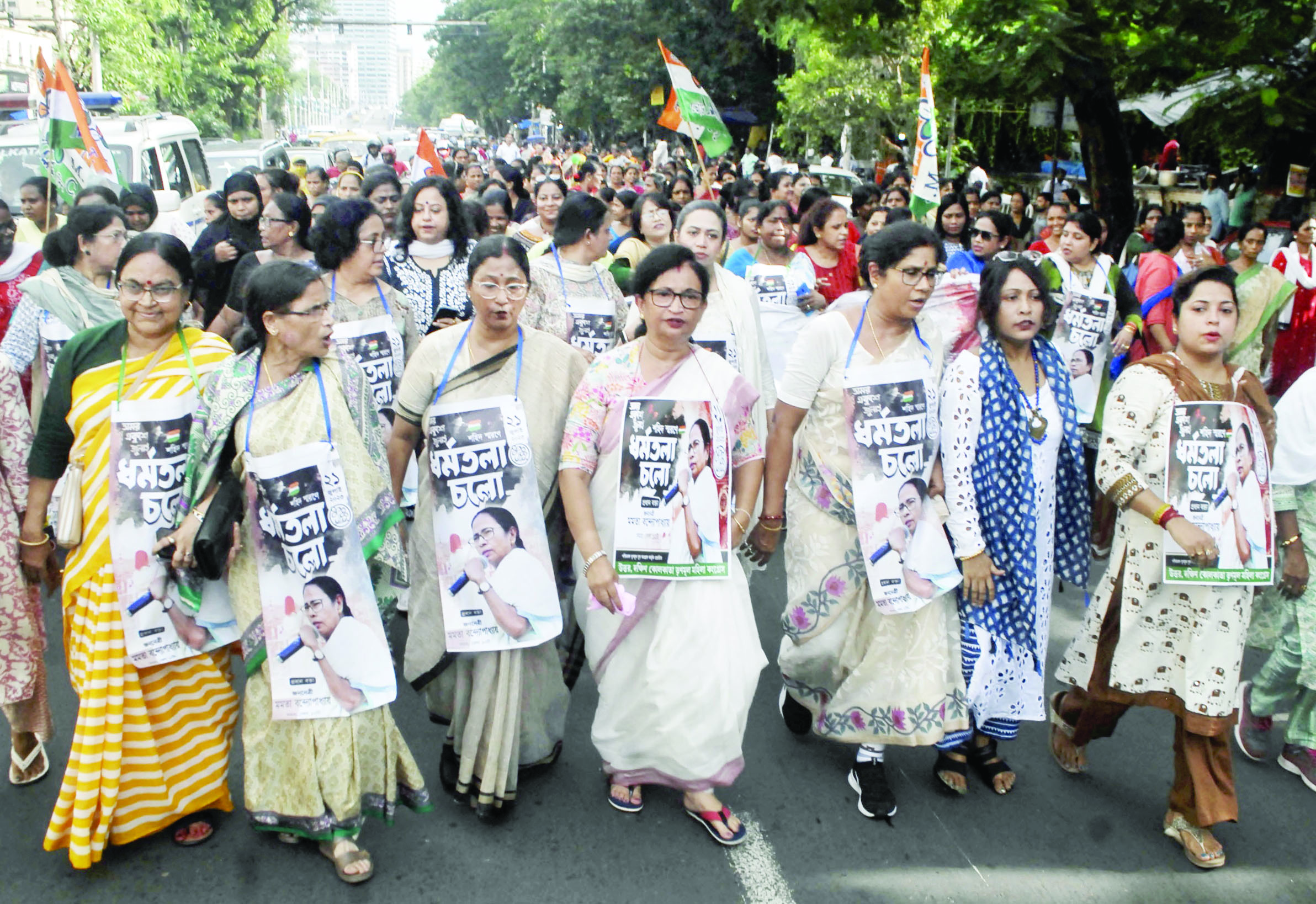 July 21 Martyrs’ Day programme: TMC women’s wing takes out rally across city July 21 Martyrs’ Day programme: TMC women’s wing takes out rally across city
