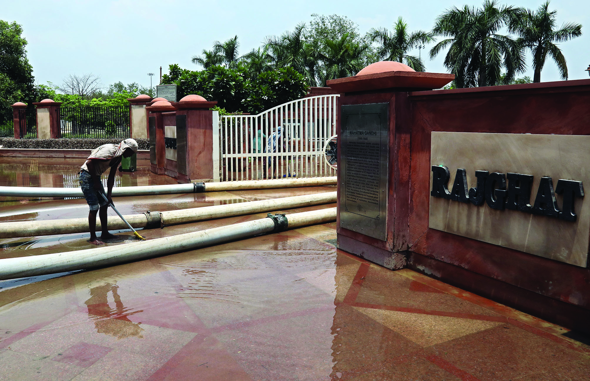 ‘Flood water from Gandhi’s memorial at Rajghat completely pumped out’