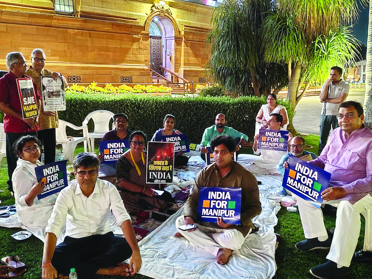 Manipur crisis: Oppn alliance to hold all-night protest in Parl