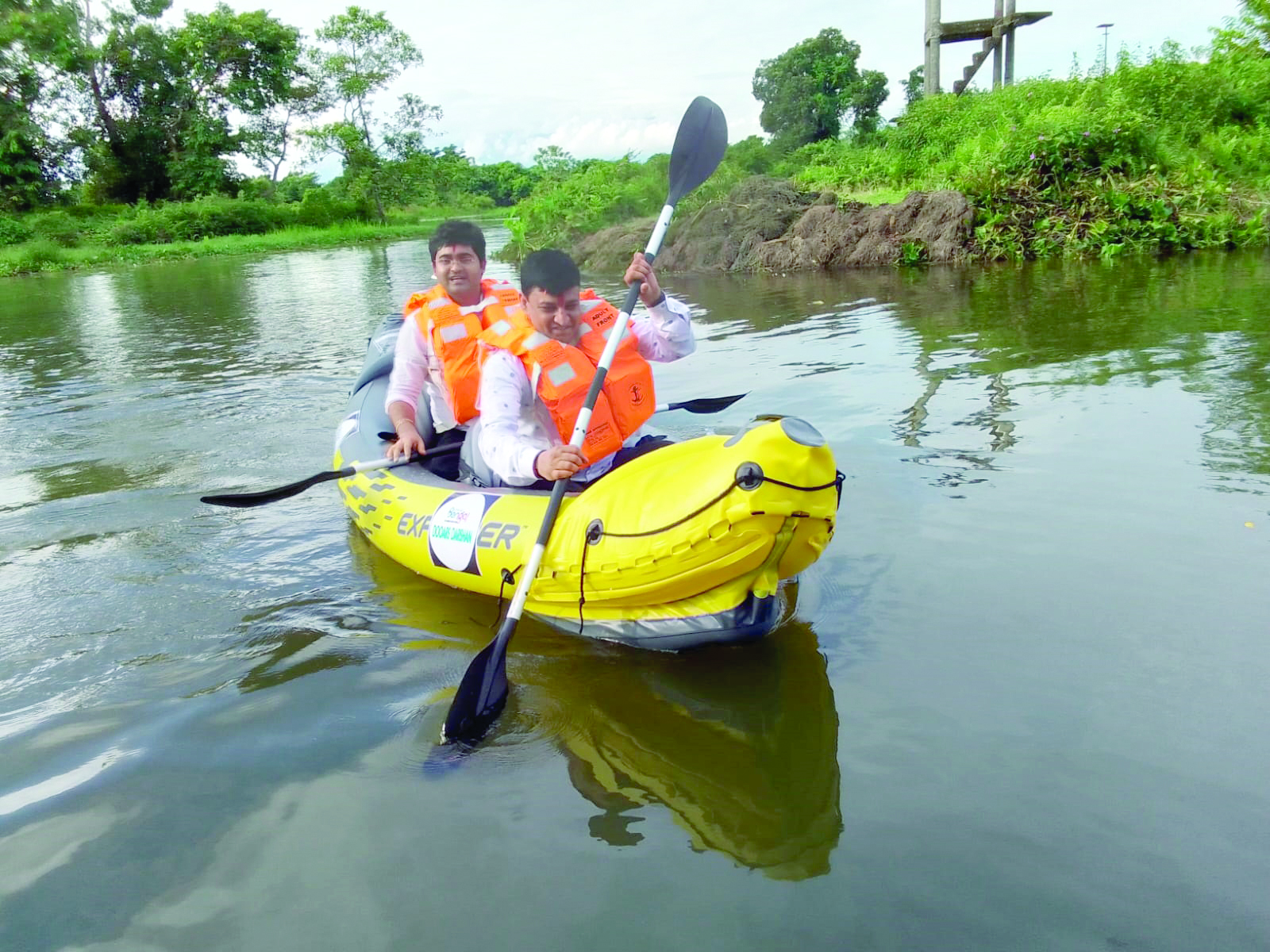 Alipurduar district admin launches kayaking at Sikiajhora Eco Park