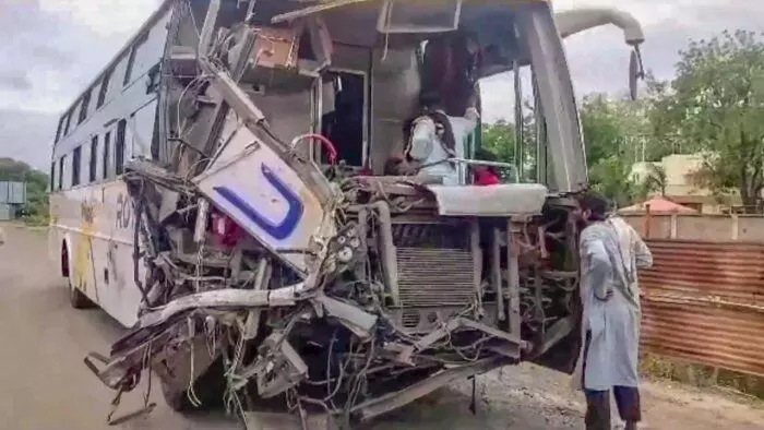 Several dead, many injured as two buses collide in Maharashtras Buldhana district