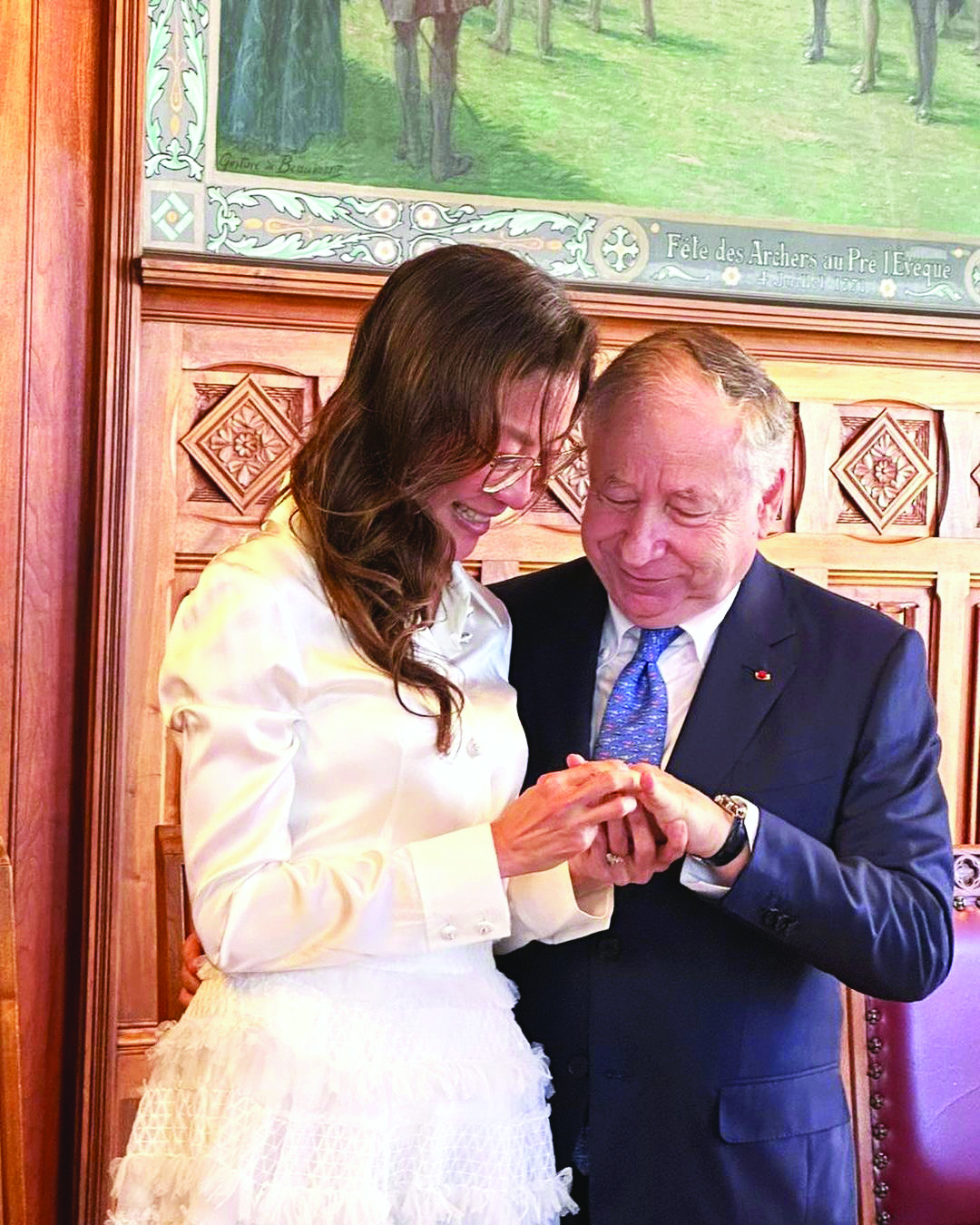 Michelle Yeoh, fiance Jean Todt marry after 19-yr engagement
