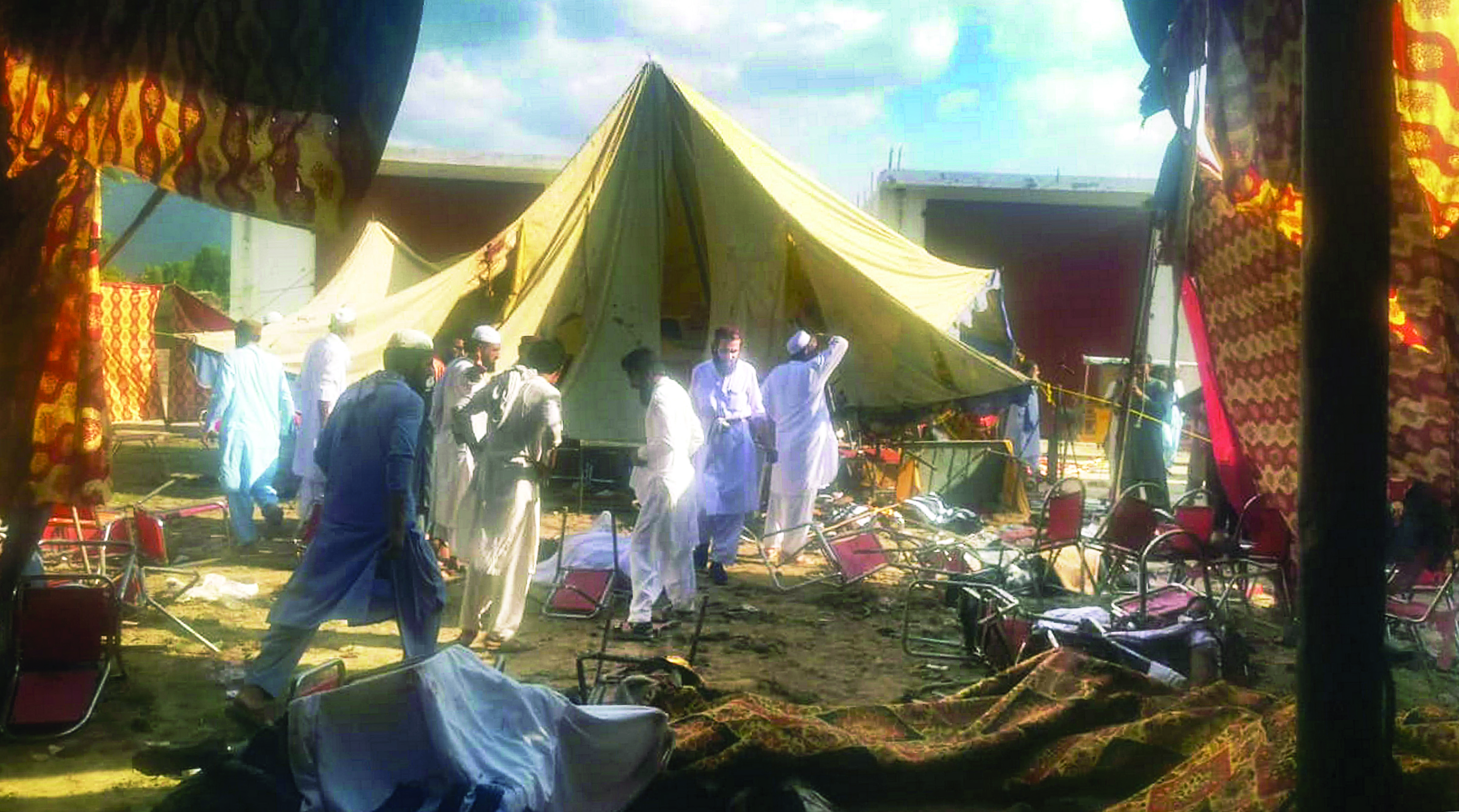 35 people killed in suicide blast at political party’s meeting 35 people killed in suicide blast at political party’s meeting