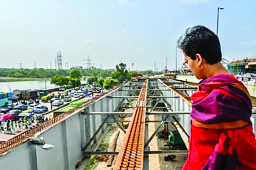 Complete work on Sarai Kale Khan flyover or face consequences: Atishi Complete work on Sarai Kale Khan flyover or face consequences: Atishi