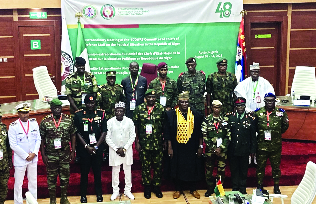 ECOWAS defence chiefs meet to discuss potential military force ECOWAS defence chiefs meet to discuss potential military force