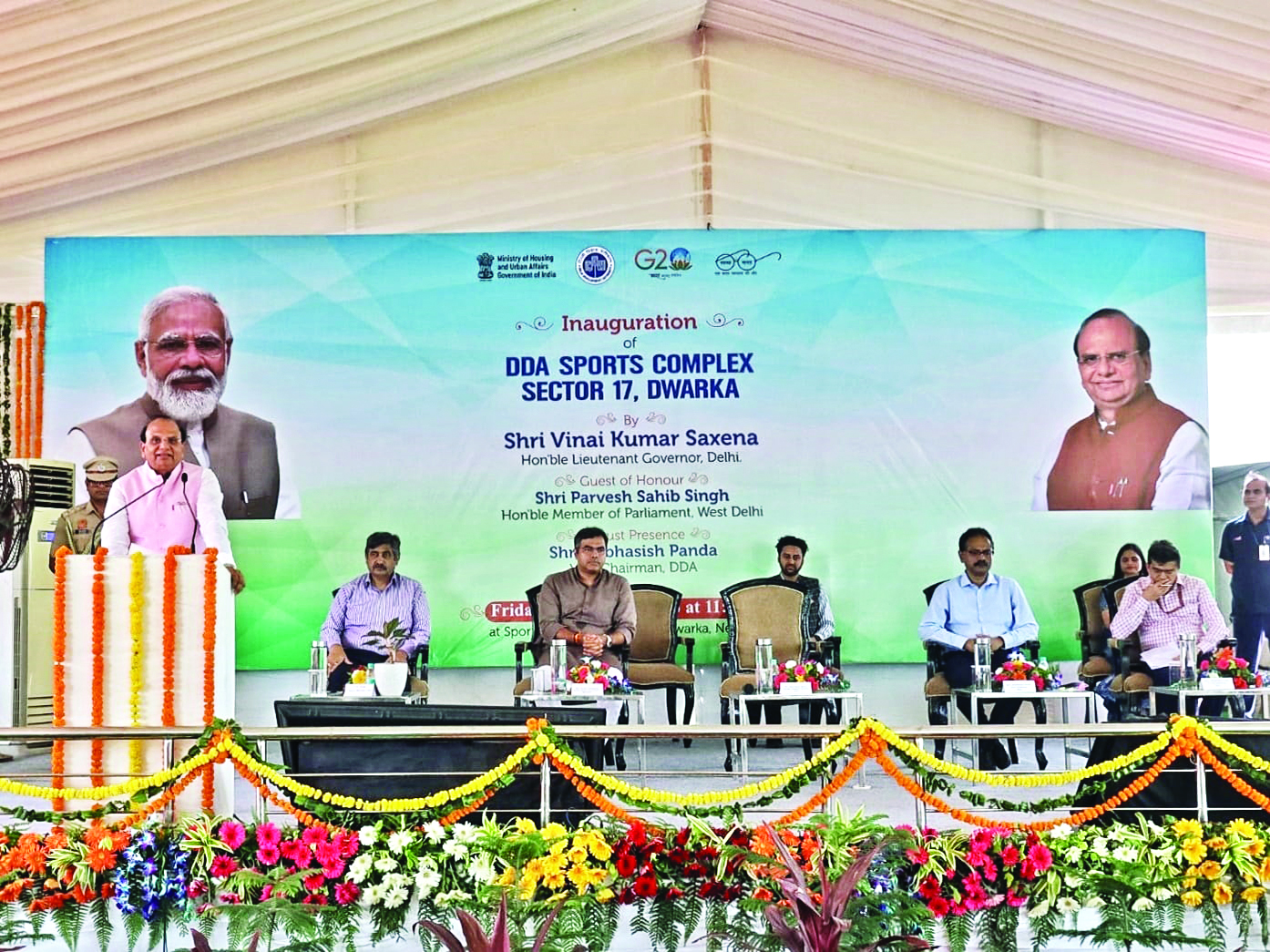 L-G unveils DDA Sports Complex L-G unveils DDA Sports Complex