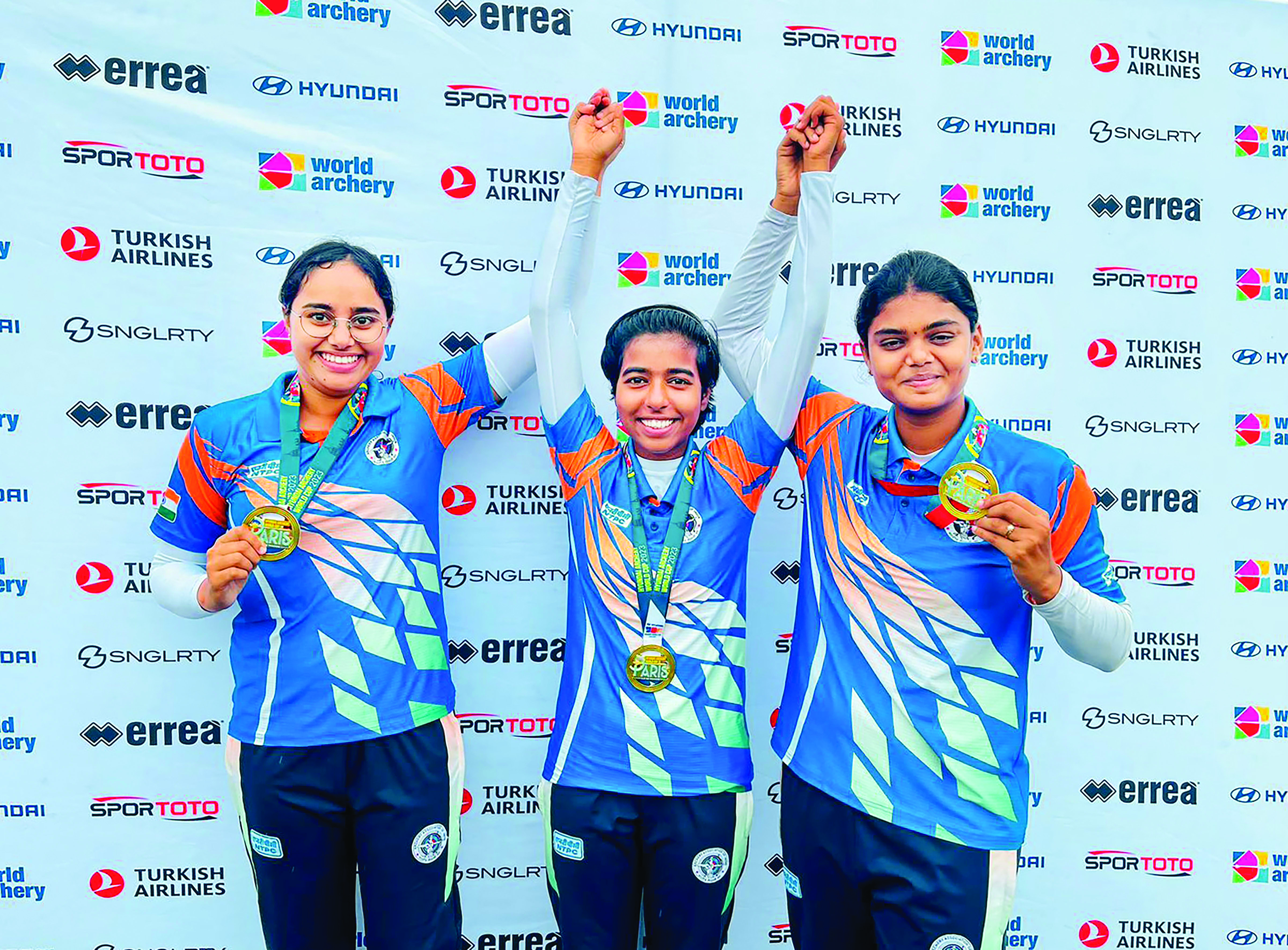 Indian compound archers strike gold twice