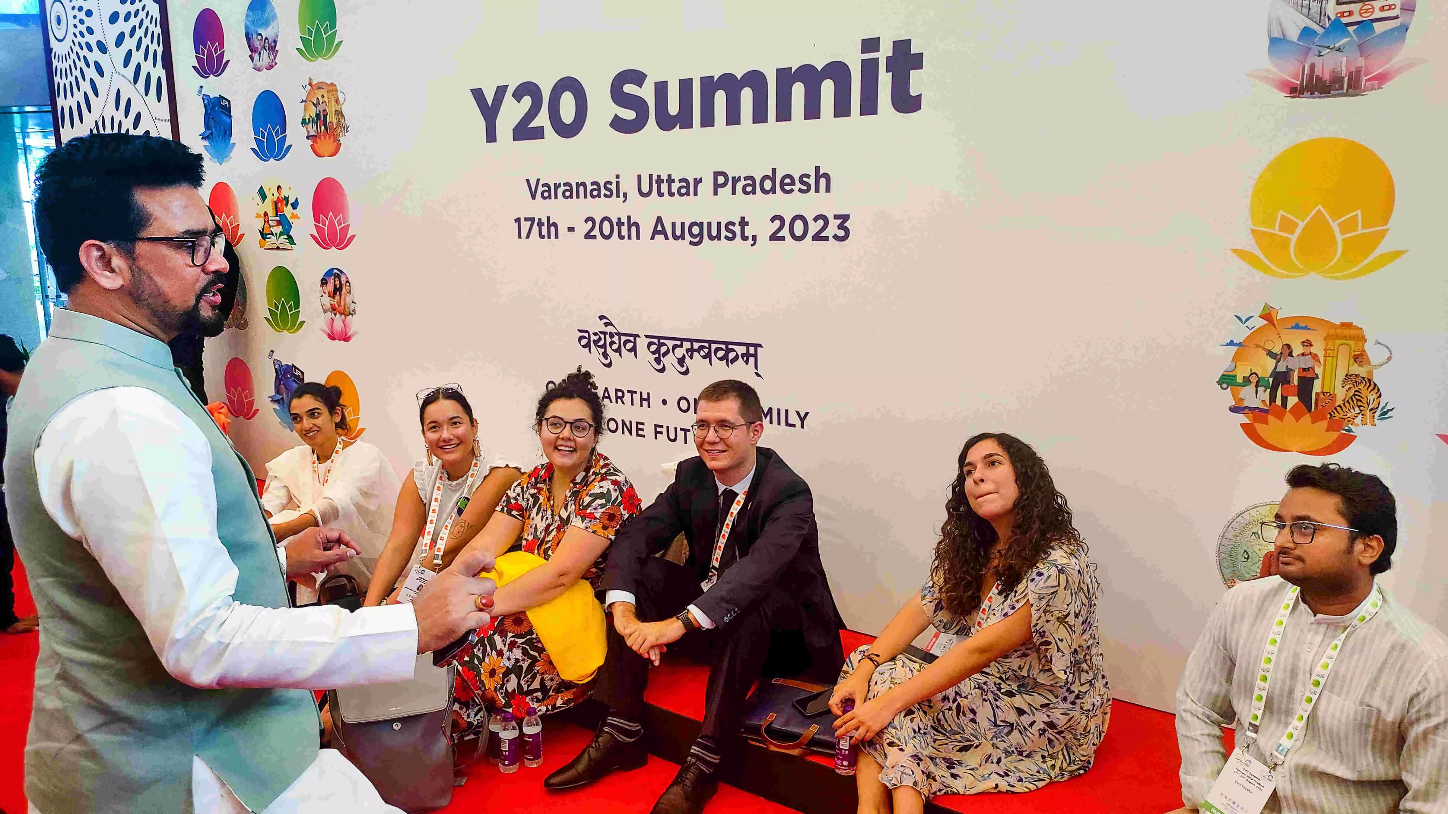 Varanasi Youth-20 Summit discusses issues such as climate change, peace-building, health