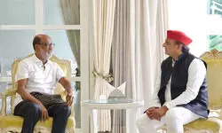 Rajinikanth meets Samajwadi Party chief Akhilesh Yadav