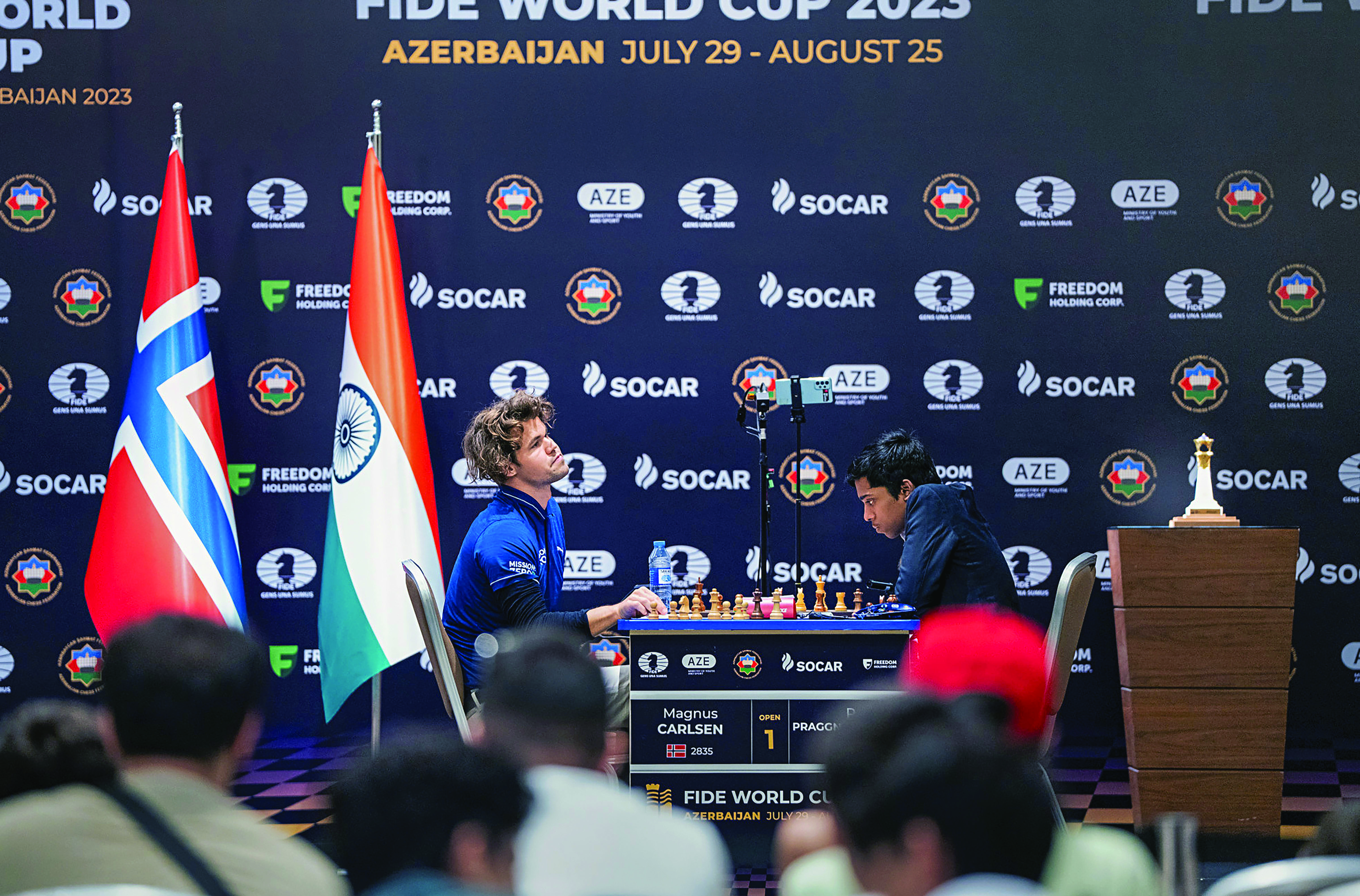 World Cup final: Second game between Praggnanandhaa, Carlsen ends in draw