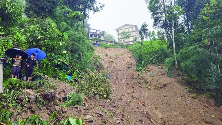 Incessant rain triggers landslides in Hills; 2 dead Incessant rain triggers landslides in Hills; 2 dead