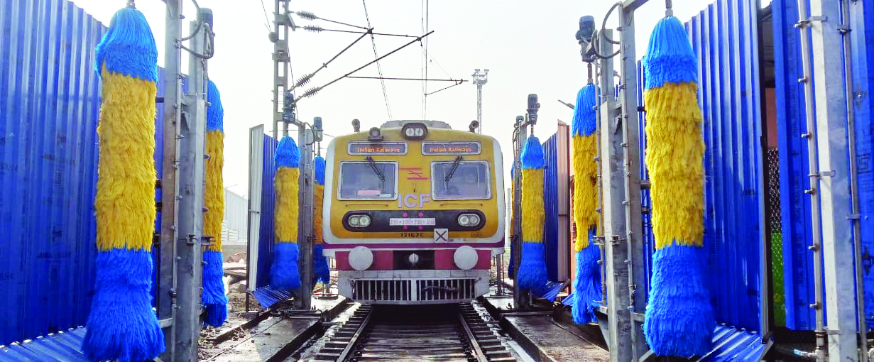 Automatic coaching washing plants installed by ER