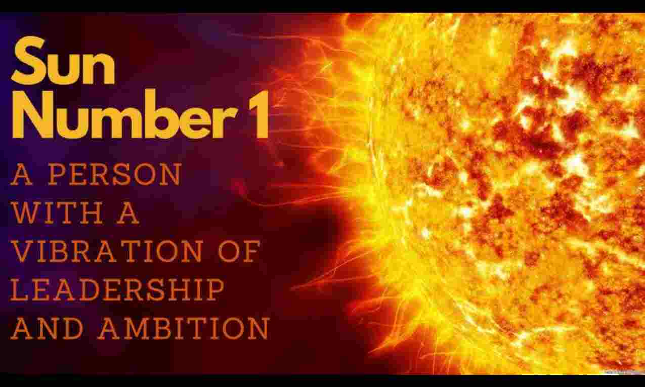 Numerology number 1 The power of the Sun