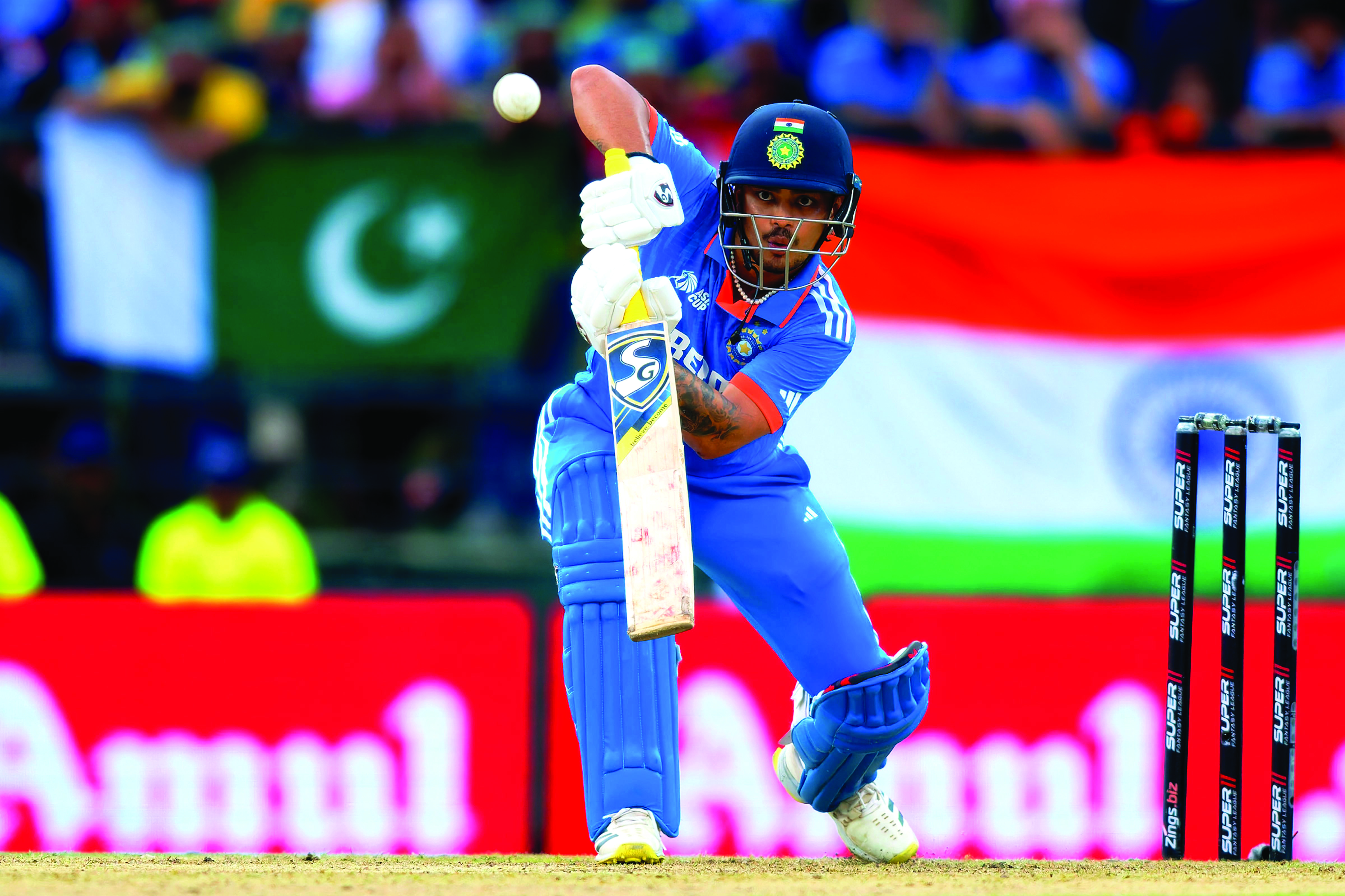 Ishan Kishan and Hardik Pandya guide India to 266