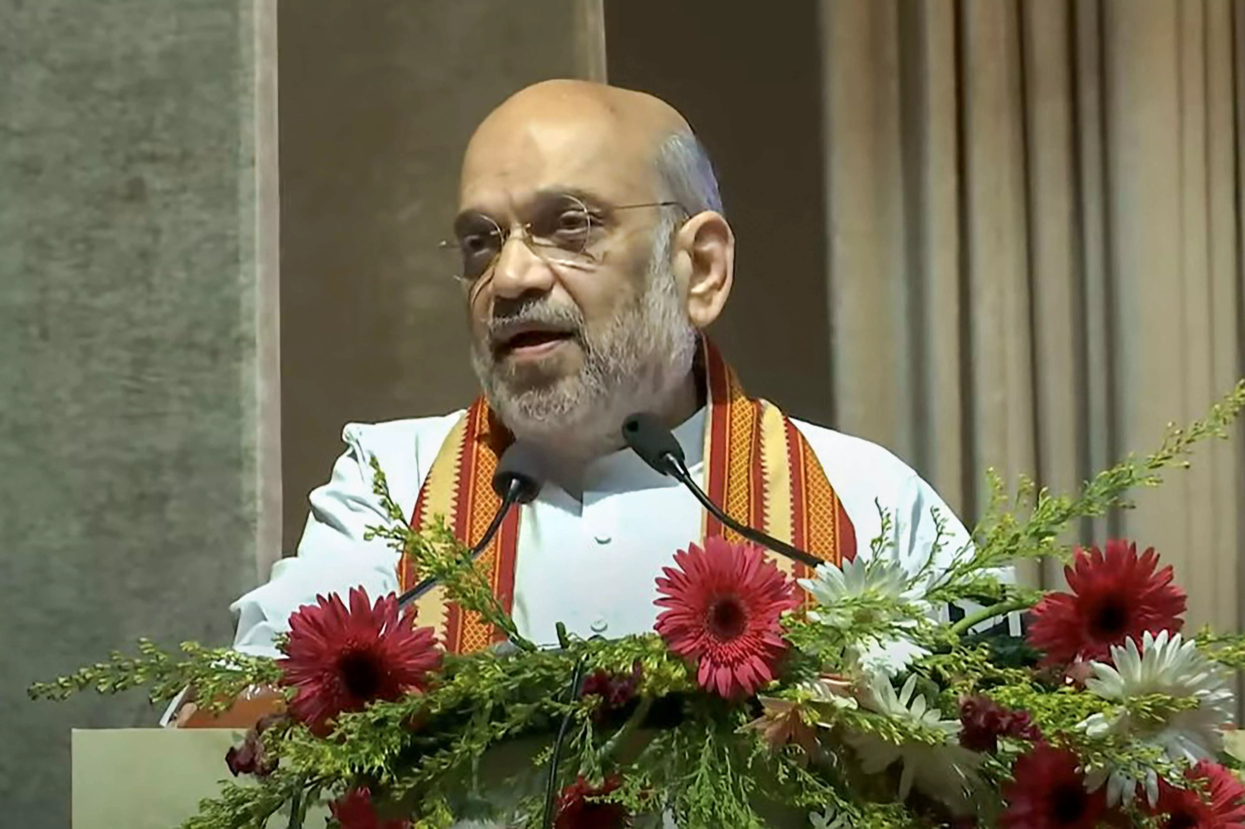 Amit Shah accuses INDIA bloc parties of insulting Sanatan dharma for votebank politics