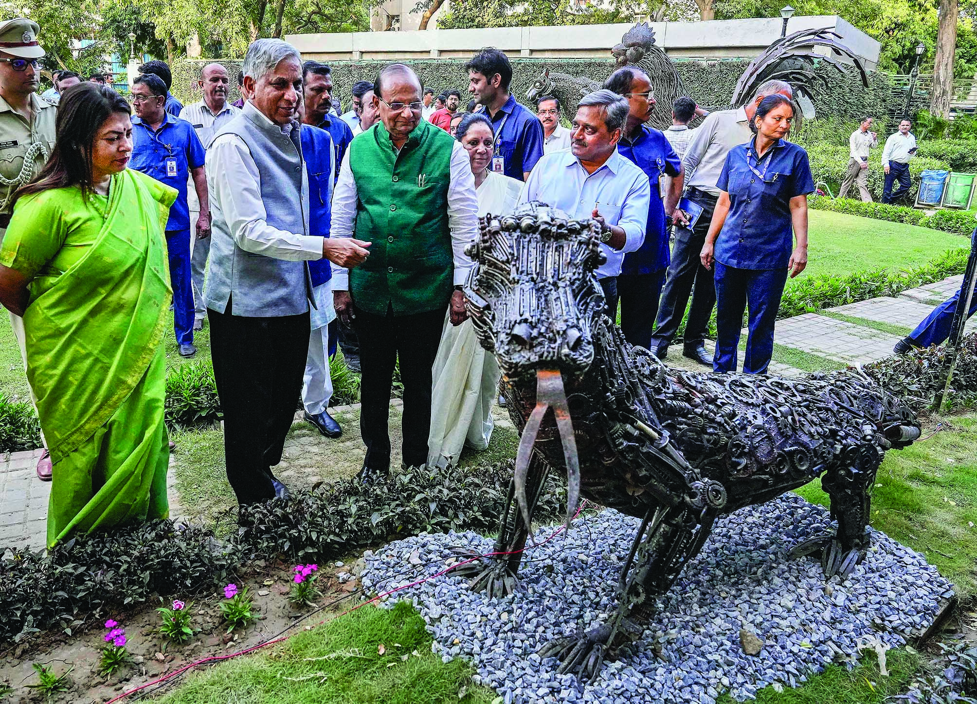 Sculptures made from scrap metal to adorn park in Chanakyapuri