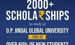 2000+ scholarships announced by OP Jindal Global University for 2024
