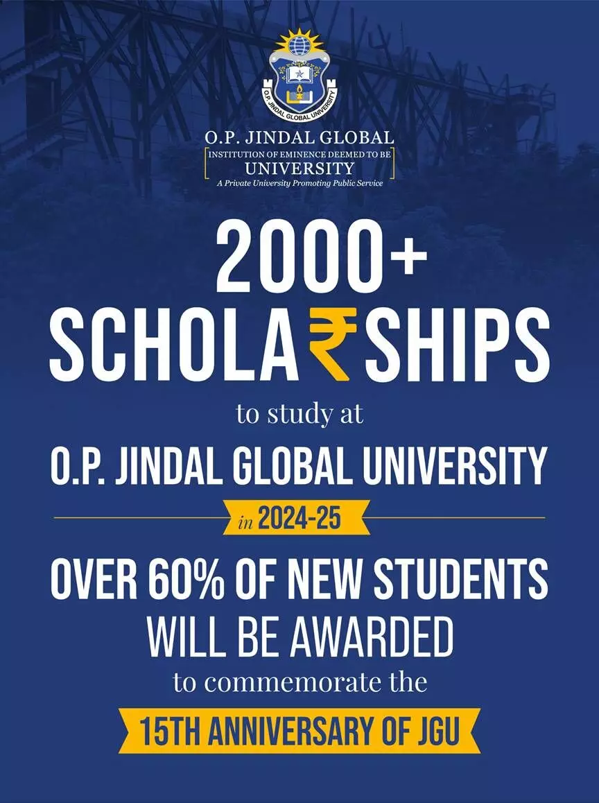 2000+ scholarships announced by OP Jindal Global University for 2024